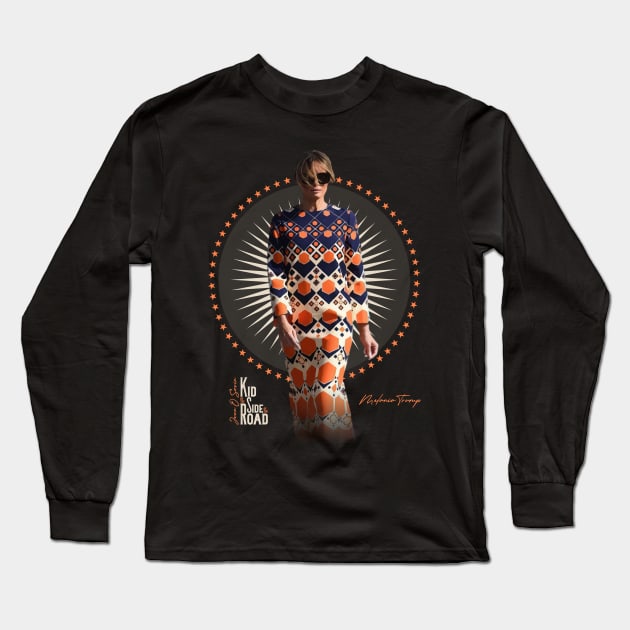 Melania Trump Shirt Black Long Sleeve T-Shirt by SeraphimChris